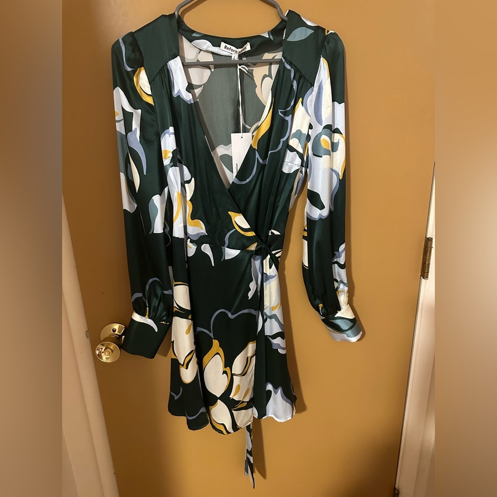Reformation Chrisley Silk Dress - Picture 1 of 4